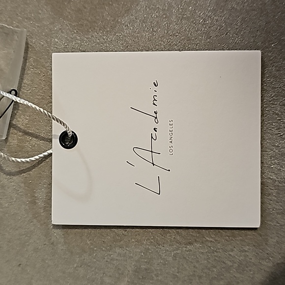 NWT, Red, floral, double deep V blouse, L'Acadmie, Size M - Picture 3 of 3